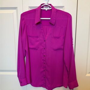 Express Fuschia Portofino Shirt